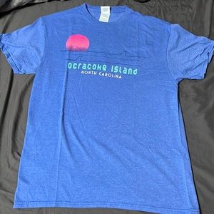 Blue Ocracoke Island North Carolina Tshirt Size Medium